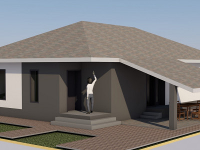 Casa individuala, 4 camere, teren 566mp, pompa de caldura, Sanmihaiu Roman