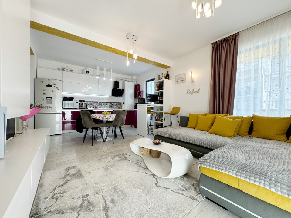 Apartament cu 2 camere, etaj 1/2, 50mp utili+ terasa 18mp - Giroc