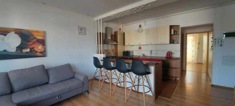 Apartament 2 camere, Et. 1, complet mobilat si utilat